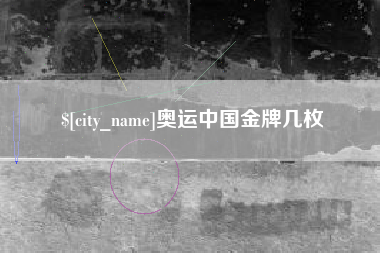 南宁奥运中国金牌几枚