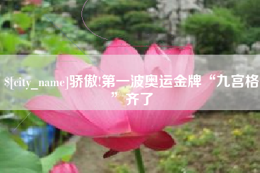 南宁骄傲!第一波奥运金牌“九宫格”齐了