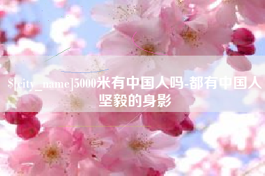 南宁5000米有中国人吗-都有中国人坚毅的身影