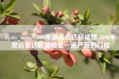 南宁5000米奥运会达标成绩-5000米奥运会达标成绩是一道严苛的门槛