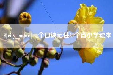 南宁一个口诀记住34个省小学课本