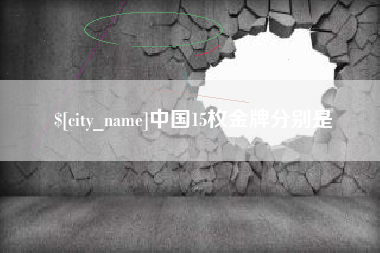 南宁中国15枚金牌分别是