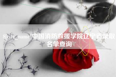 南宁中国消防救援学院辽宁省录取名单查询