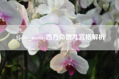 南宁西方命数九宫格解析