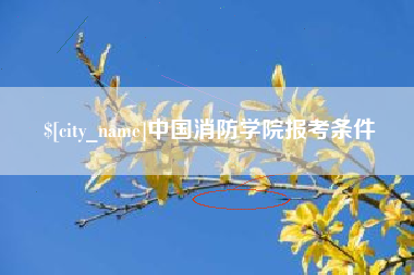 南宁中国消防学院报考条件