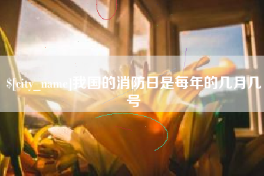 南宁我国的消防日是每年的几月几号