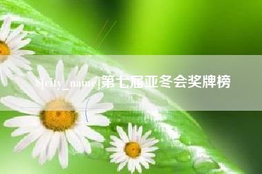 南宁第七届亚冬会奖牌榜