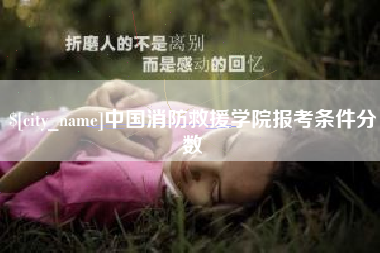 南宁中国消防救援学院报考条件分数