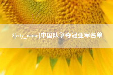南宁中国队争夺冠亚军名单