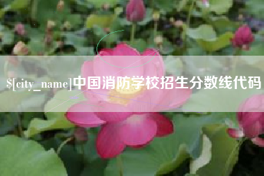 南宁中国消防学校招生分数线代码