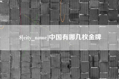 南宁中国有哪几枚金牌