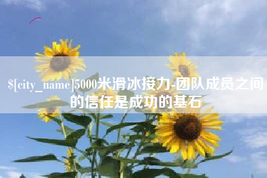 南宁5000米滑冰接力-团队成员之间的信任是成功的基石