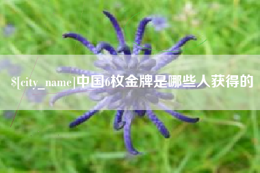 南宁中国6枚金牌是哪些人获得的