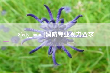 南宁消防专业视力要求