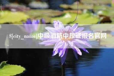 南宁中级消防中控证报名官网