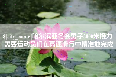 南宁哈尔滨亚冬会男子5000米接力-需要运动员们在高速滑行中精准地完成
