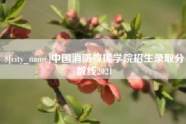 南宁中国消防救援学院招生录取分数线2021