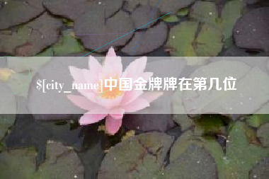 南宁中国金牌牌在第几位