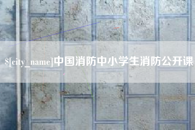 南宁中国消防中小学生消防公开课
