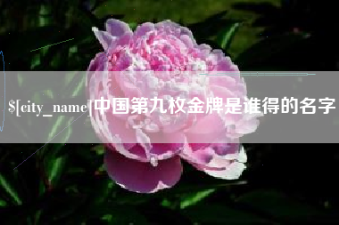 南宁中国第九枚金牌是谁得的名字