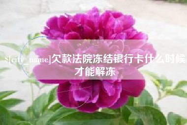 南宁欠款法院冻结银行卡什么时候才能解冻
