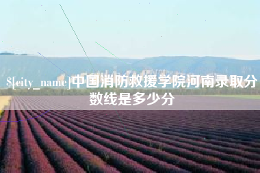 南宁中国消防救援学院河南录取分数线是多少分