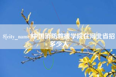 南宁中国消防救援学院在河北省招多少人