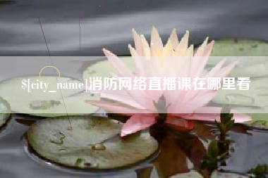 南宁消防网络直播课在哪里看