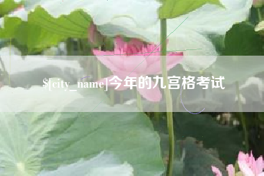 南宁今年的九宫格考试