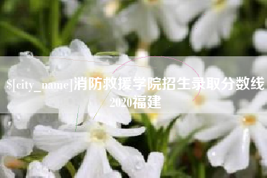南宁消防救援学院招生录取分数线2020福建