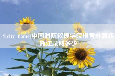 南宁中国消防救援学院报考分数线浙江录取多少