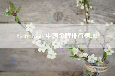 南宁中国金牌排行榜2024